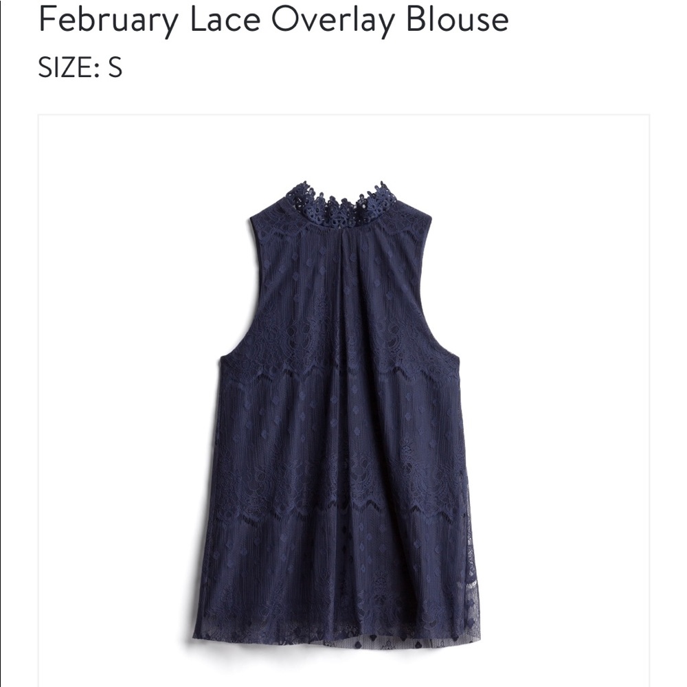 Fortune + I’ve- stitchfix: navy lace tank